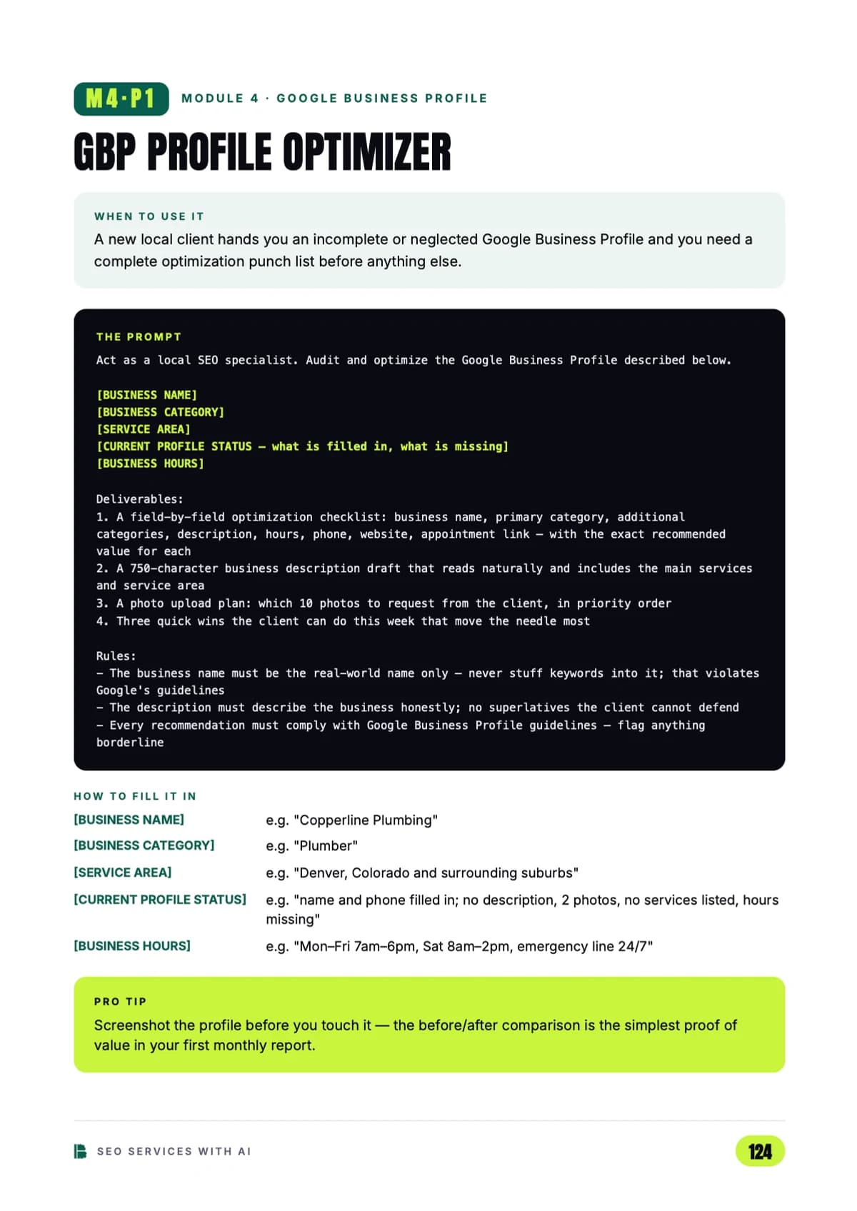 Google Business Profile — Module 4